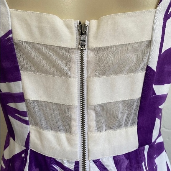 ALICE +OLIVIA  brushstroke print dress. M /L ?( missing) - Picture 4 of 7